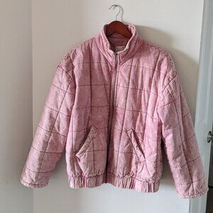 Pink Lightweight Quilted Puffer Jacket